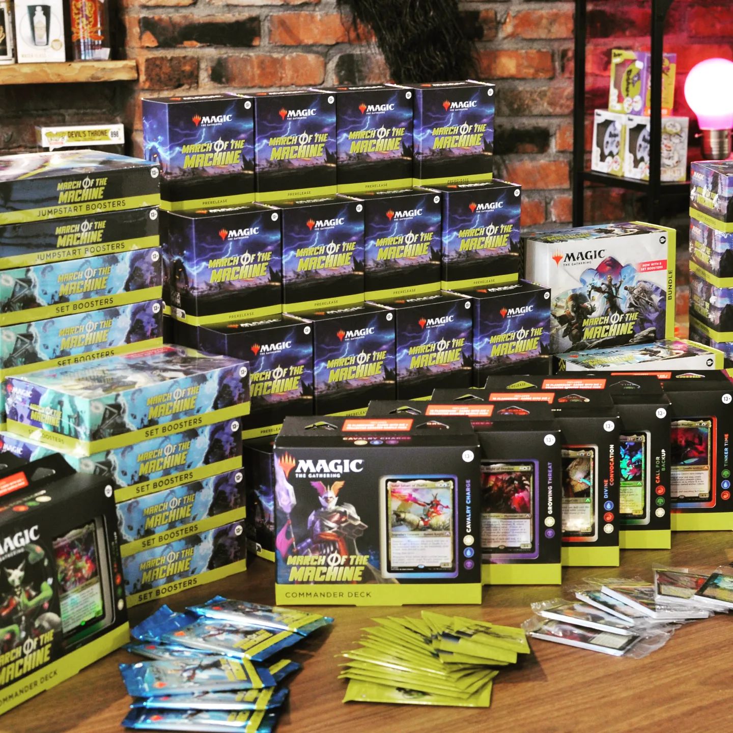 We are ready for ⚙️ March of the Machine! 💪
Not only did we receive a record amount of products, but almost all 🪑 seats are already pre-booked for both the Friday and Saturday pre-release events.
If possible, we advise to come a little sooner 🕔 especially on Friday to keep the event on schedule.
Thank you for playing and hope you like the new set! 🤗
#mabrikstudios #boardgameclub #magicthegathering #mtg #marchofthemachine #new #release #tcg #tallinn #estonia #gamingcommunity