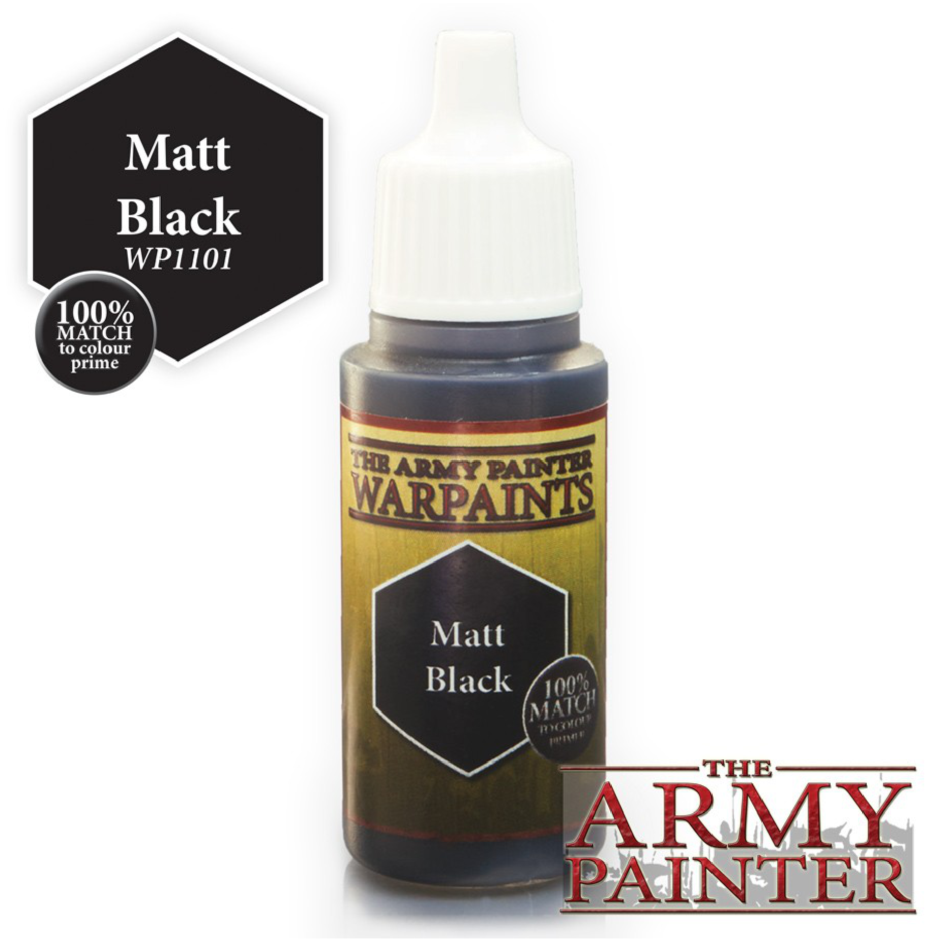 Army Painter Warpaints - Matt Black 18 ml