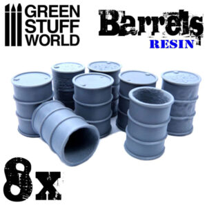 Green Stuff World - Terrain: Resin Oil Barrels (8)
