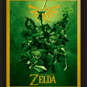 3D plakat The Legend of Zelda - Link