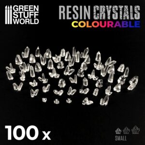 Green Stuff World - Terrain: Small Clear Resin Crystals (100)