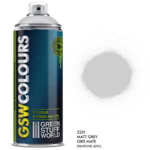 Green Stuff World - Colour Primer: Matt Grey Spray 400 ml