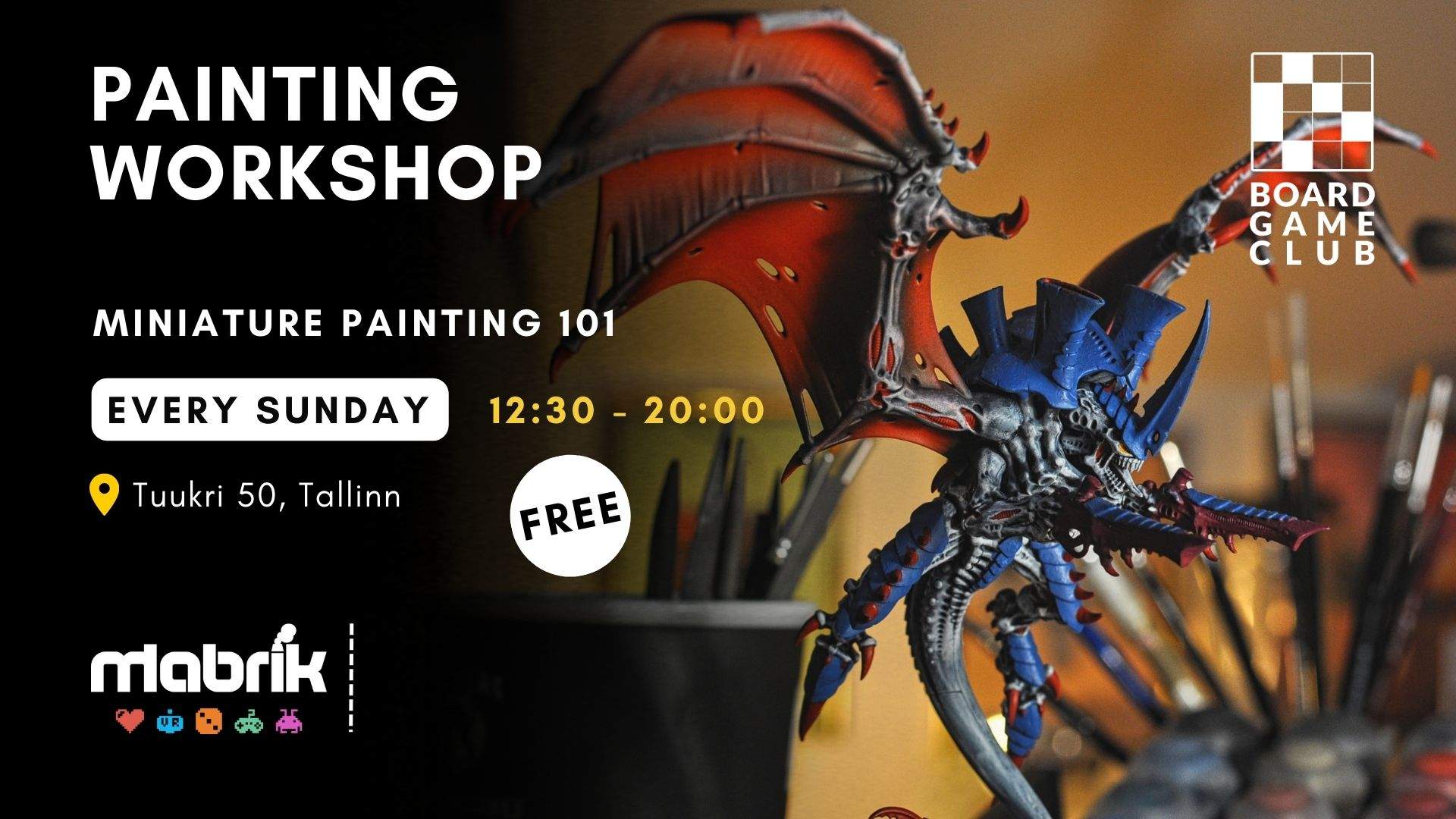 Events - Every Sunday - Painting Workshop