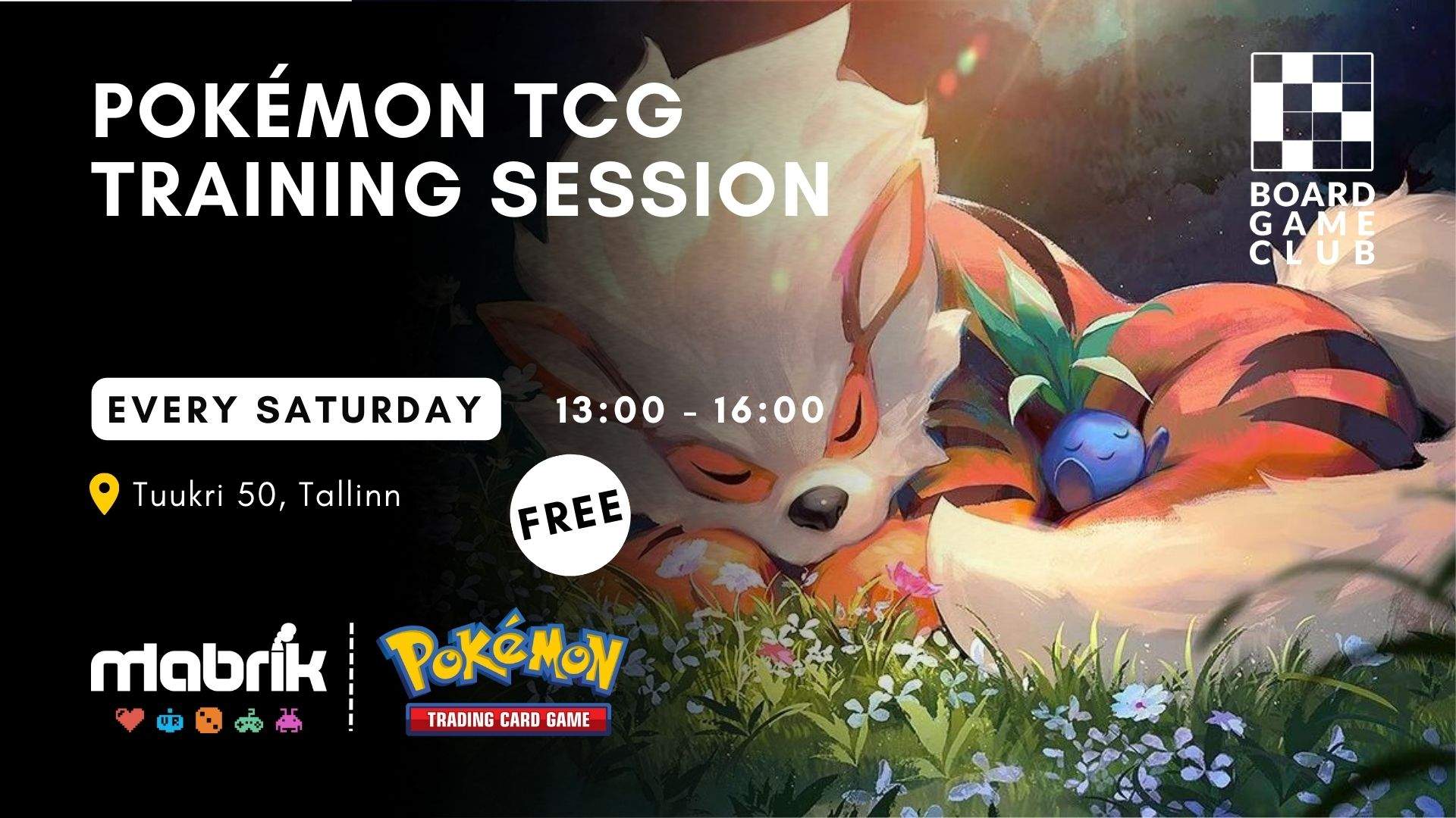 Events - Every Saturday - Pokemon Training Sessions