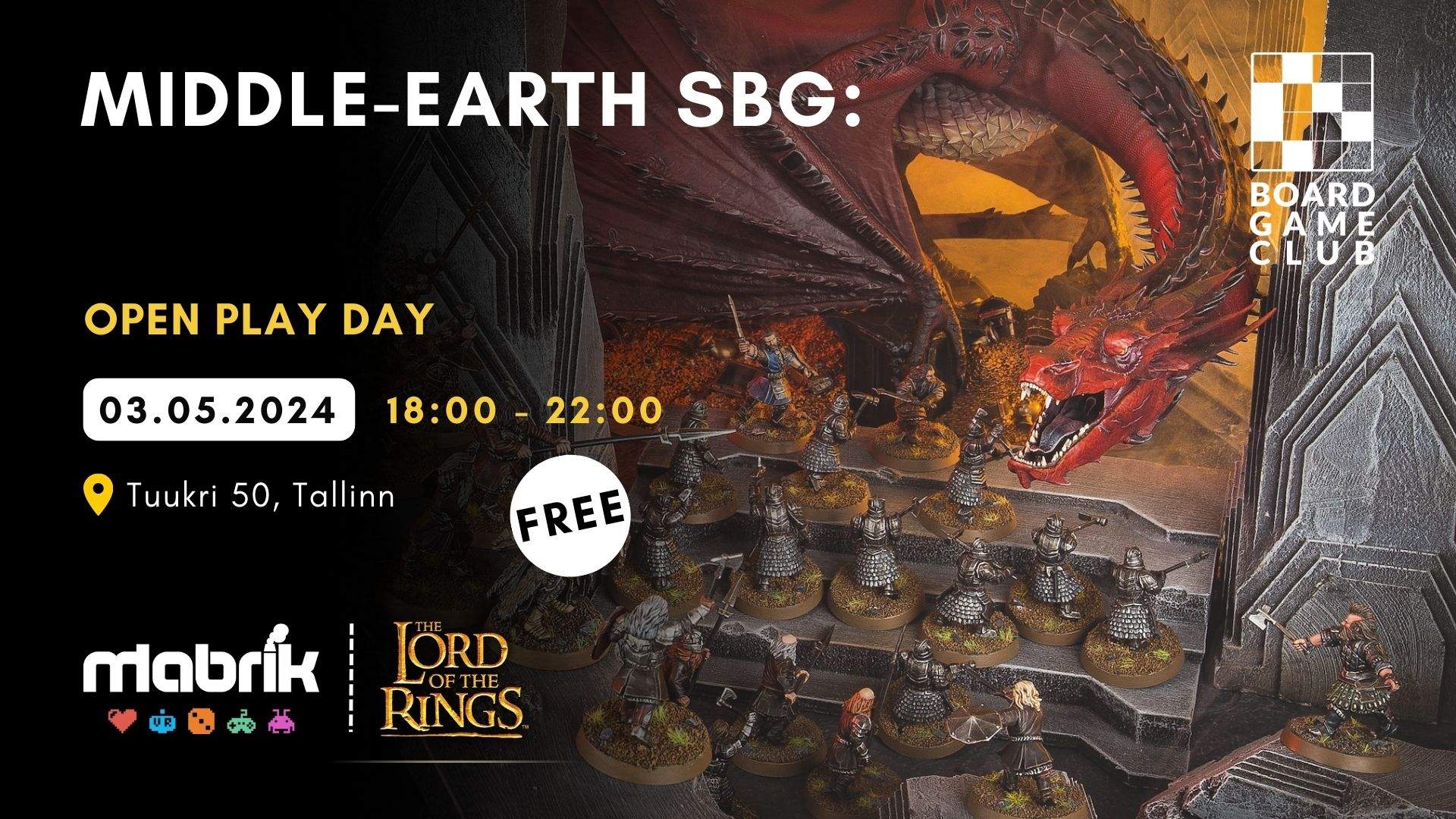 Events - 03.05.2024 - Middle-Earth SBG - Open Play Day
