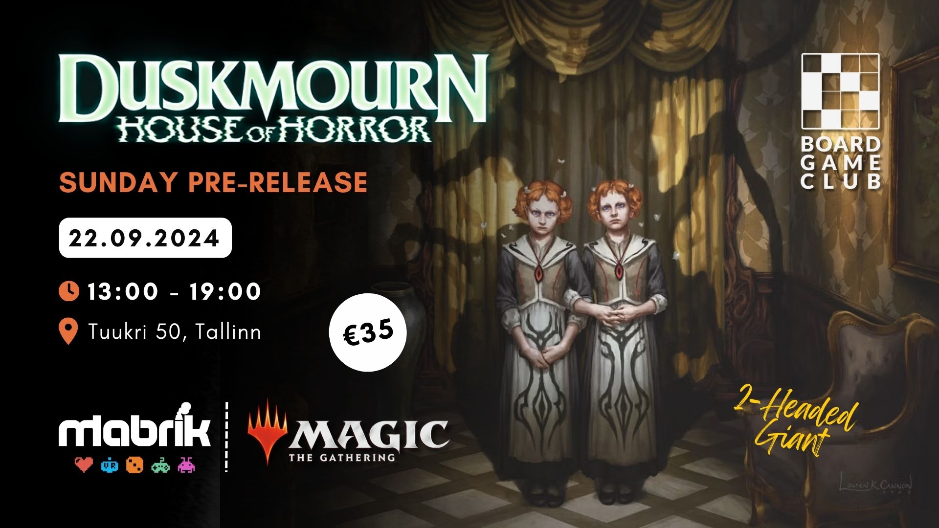 Events - 22.09.2024 - MTG: Duskmourn Sunday Pre-Release