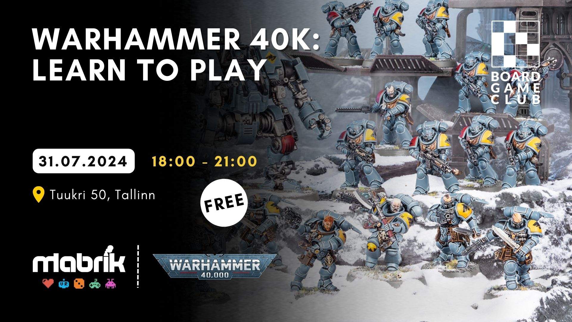 Events - 31.07.2024 - Warhammer 40k - Learn to Play