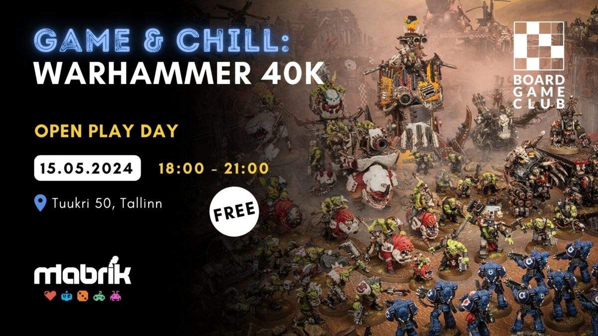 Events - 15.05.2024 - Warhammer 40k - Open Play Day