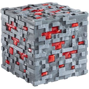 Lamp Minecraft - Redstone Ore Cube 10 cm