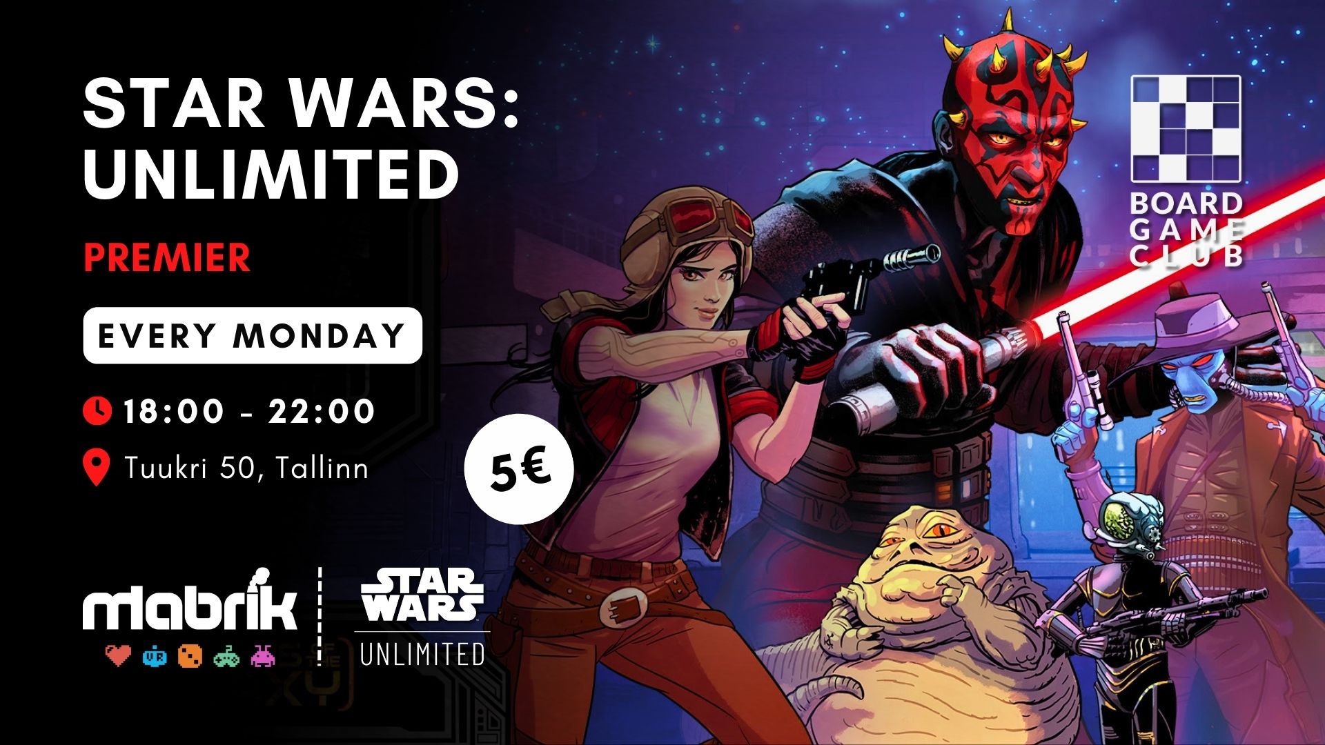 Events - Every Monday - Star Wars: Unlimited - Premier