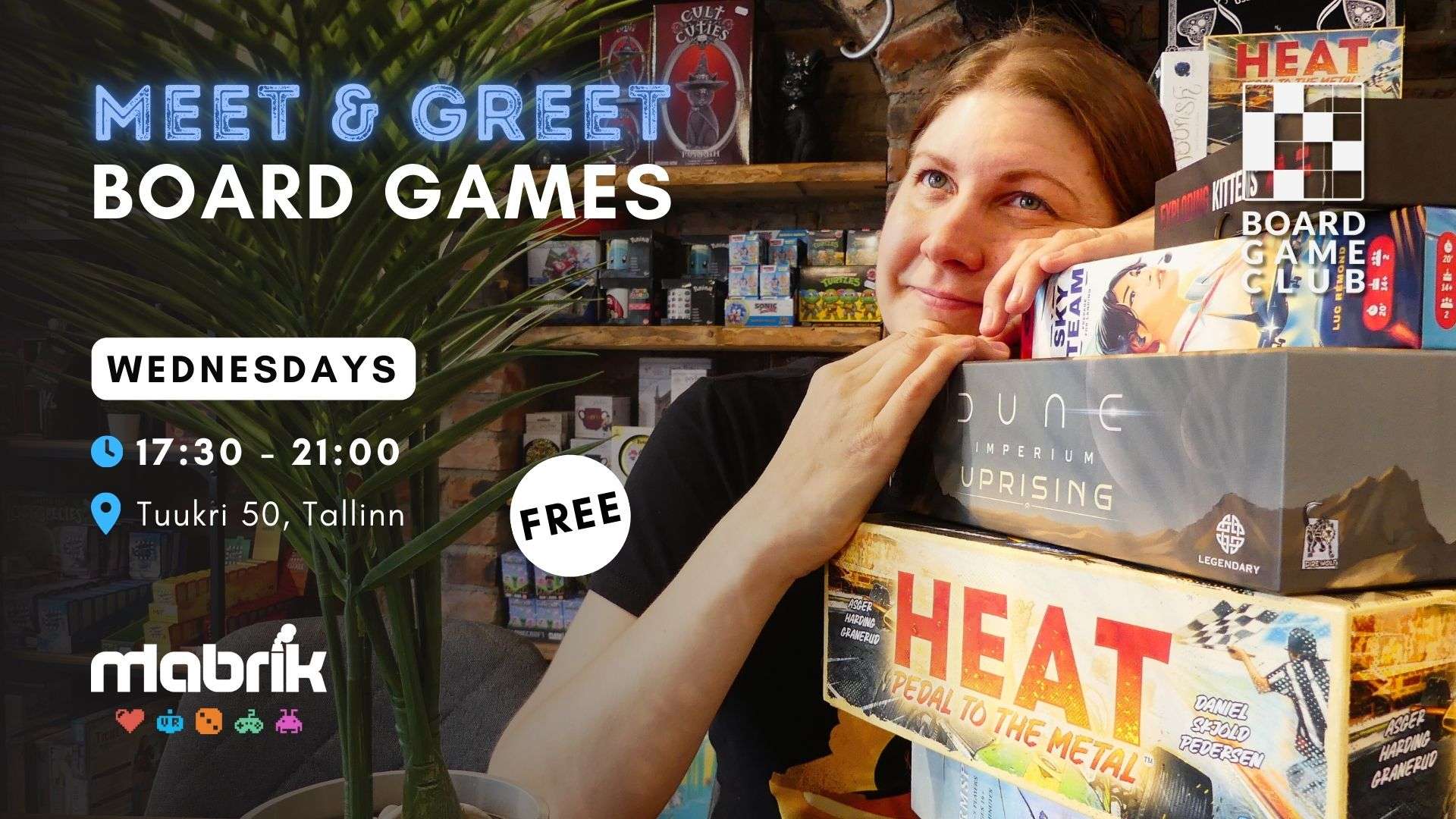 Events - Every Wednesday - Meet & Greet Board Games