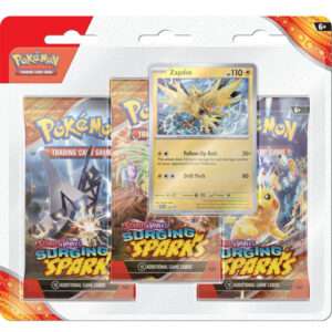 Pokémon TCG: Surging Sparks - 3-Pack Blister (Zapdos)