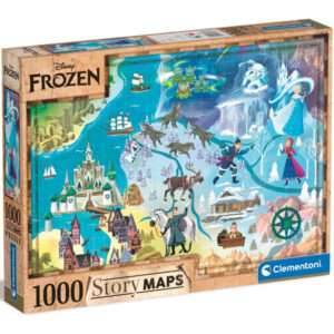 Pusle Disney: Frozen - Story Maps 50 x 69 cm (1000 tk)