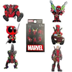 Marvel Deadpool Action Enamel Pins Blind Box 4 cm (2)