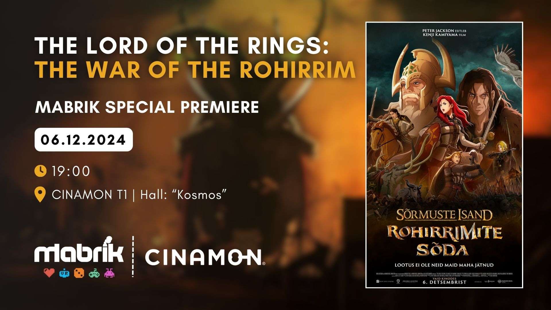 Events - 06.12.2024 - The Lord of the Rings: The War of the Rohirririm - Special Premiere