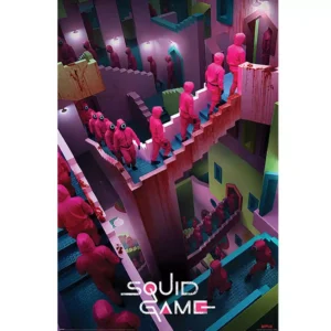 Plakat Squid Game - Crazy Stairs 61 x 91 cm