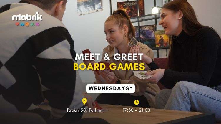 Events - Meet & Greet Board Games - Every Wednesday