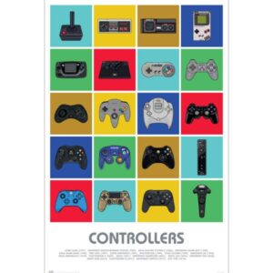 Plakat Gaming Controllers 61 x 91 cm