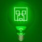 Lambipirn Minecraft - Neon LED Bulb Creeper 18 cm