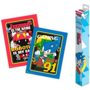 Plakatid Sonic the Hedgehog - 90s 52 x 38 cm (2)