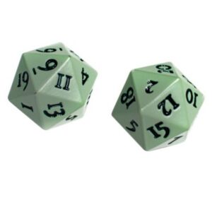 Ultra-Pro Vivid Heavy Metal D20 Dice Set - Cool Matcha (2)