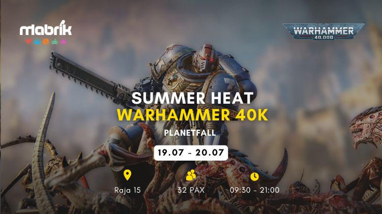 Events - Warhammer 40k Tournament