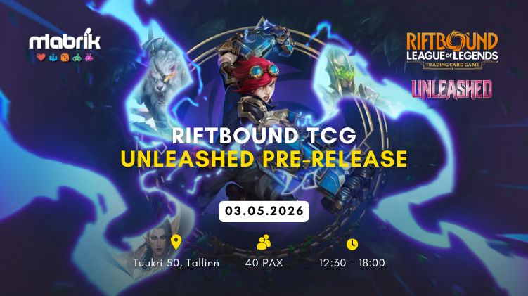 Events - 03.05.2026 - Riftbound TCG - Pre-Release