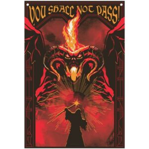 Bänner Lord of the Rings - You Shall Not Pass 120 x 85 cm